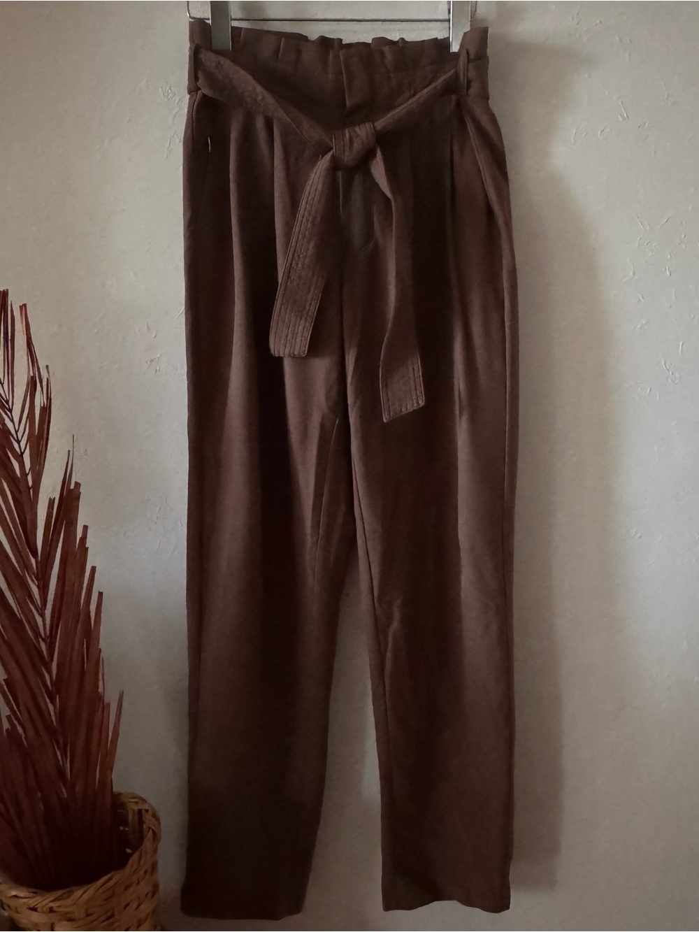 Athleta The Skyline Brown Plaid Pant II Women’s size 0